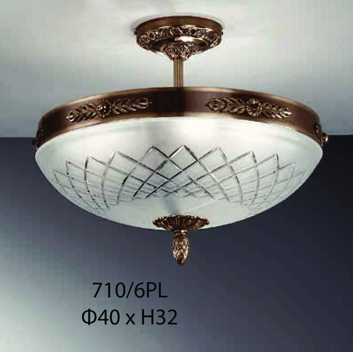 Đèn Áp Trần Đồng Nervilamp (Ý) 710/6PL